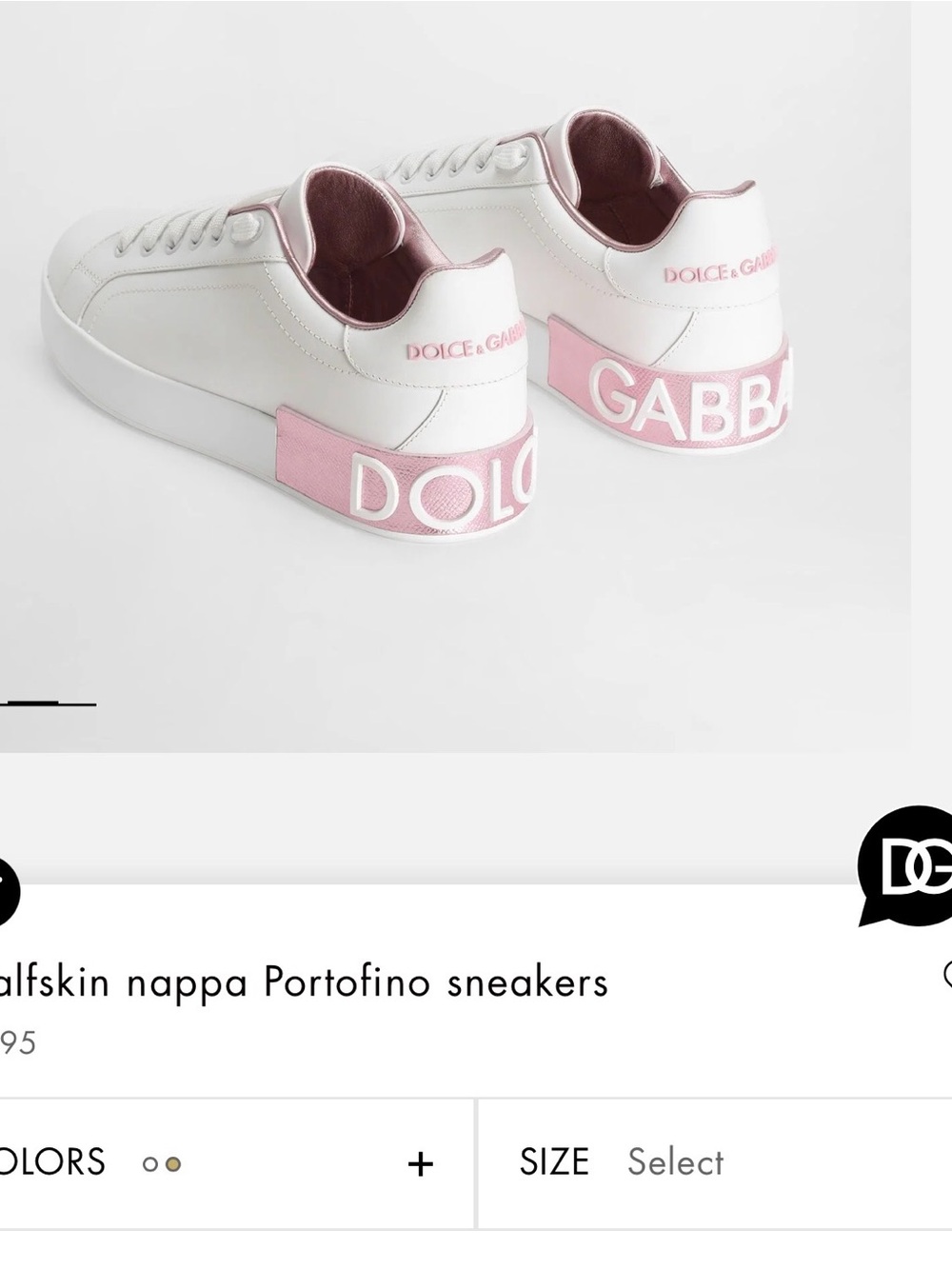 Dolce & Gabbana portofino leather sneakers